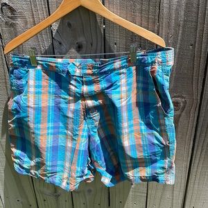 J. Crew Trademark Plaid Sport Shorts Sz 35